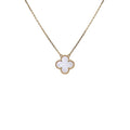 White Clover Stainless Steel Necklace – A Statement of Elegance