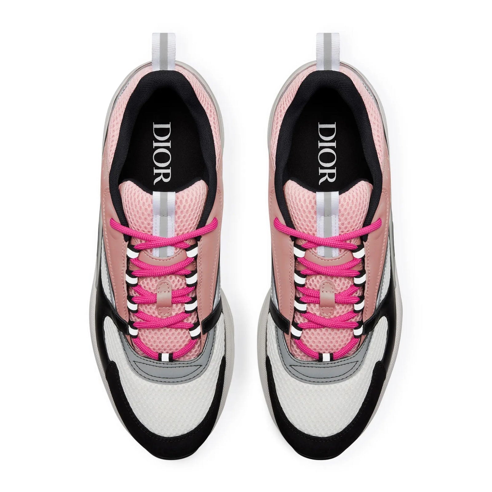 Dior B22 Pink White Black Calfskin Trainer FULLY BOXED