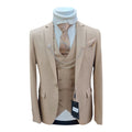 Men's 2 Piece Double Breasted Brown Suit