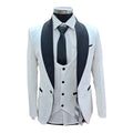 Men's 2 Piece Double Breasted White Suit